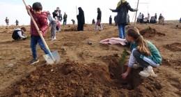 Babalarının hatırasını, diktikleri fidanlarda yaşatacaklar.